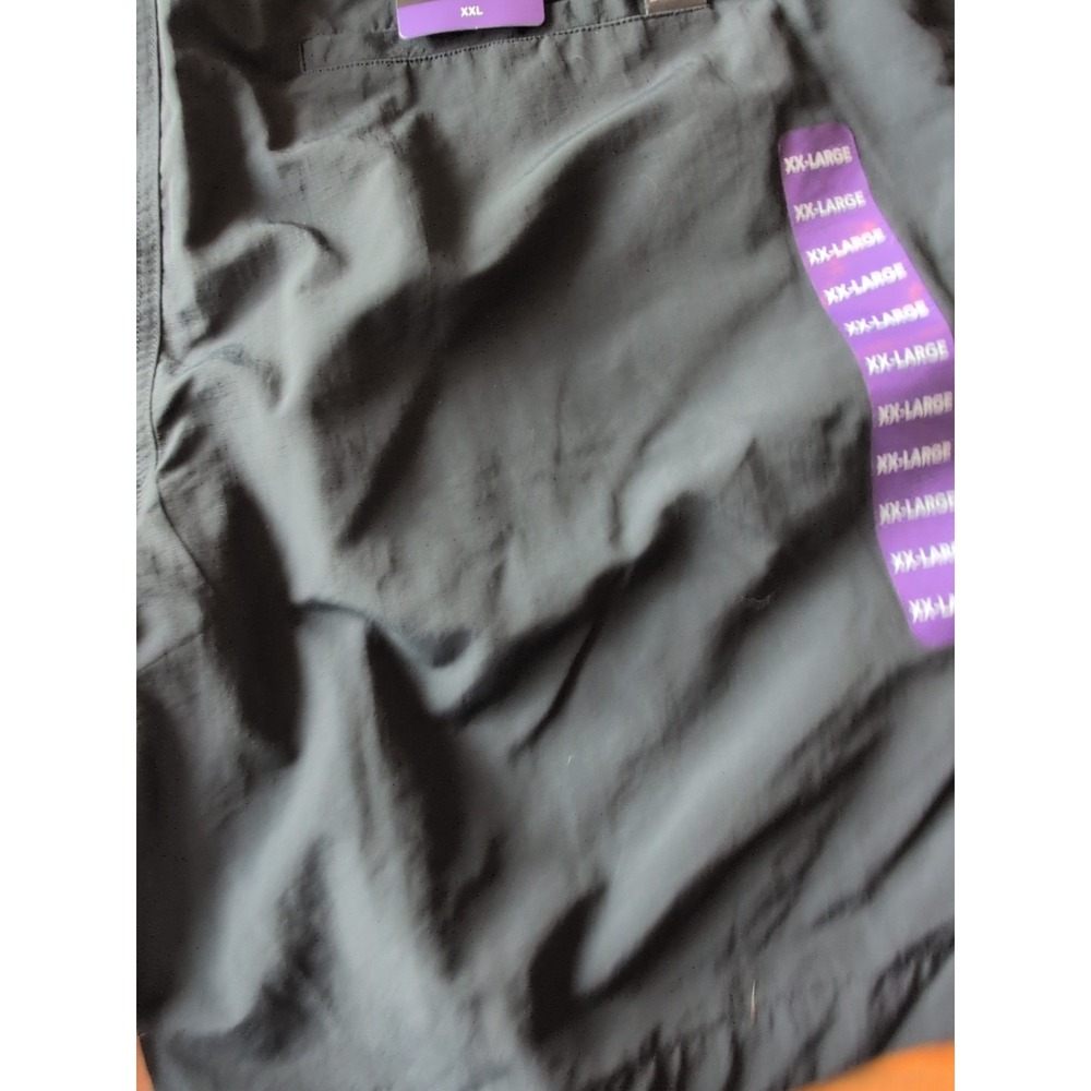 Eddie Bauer Men's Ripstop Tech Pull‎ On Short Adjustable Belt UPF 50+ XXL Black - Picture 3 of 7